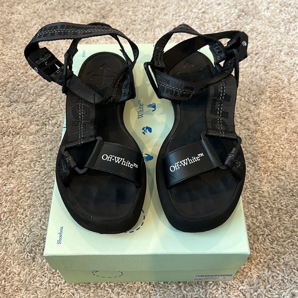 OFF-WHITE trek sandal black